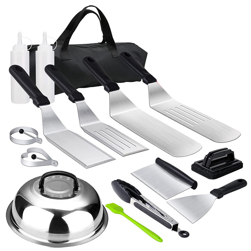 Stainless Steel Non-Stick Dishwasher Safe Grilling Tool Set
