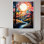«Lorenn River Whimsical Thorugh Forest Landscape I», reproduction sur toile