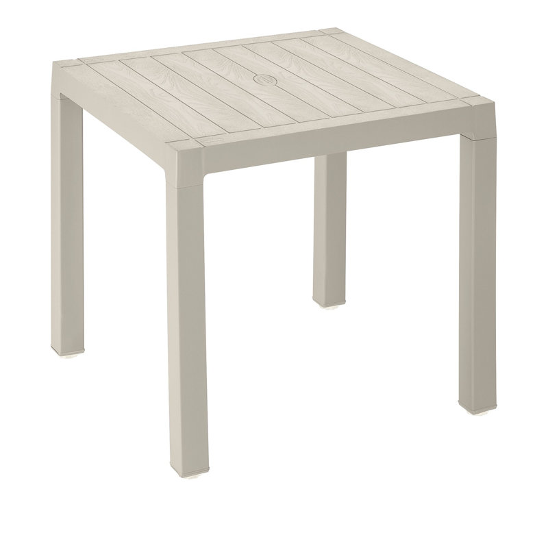 Ebern Designs Waconia 4 Seat Patio Table, Taupe