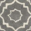 Tapis gris foncé / ivoire en laine touffeté à la main Carolene-19275134