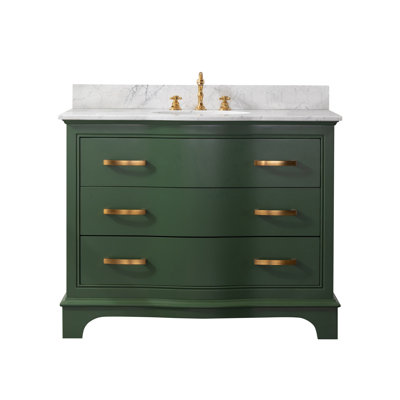 Goleta 42" Single bathroom Vanity with Marble Top