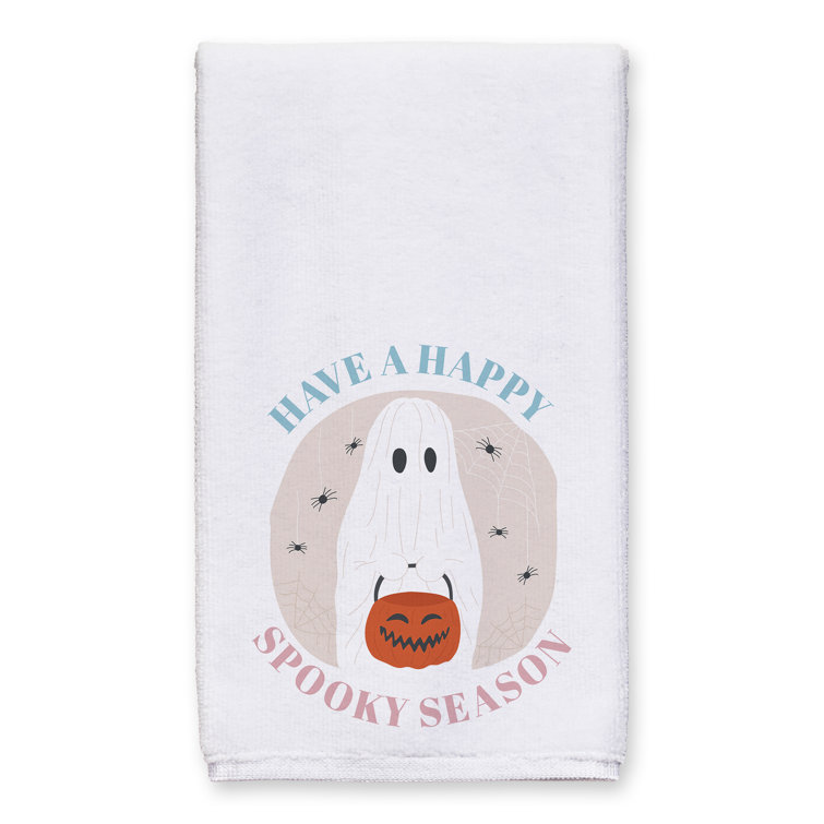 The Holiday Aisle® Home Haunted Happy Halloween Cotton Tea Towels Kitchen