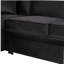 Canapé-lit de 84,75 po, canapé-lit coulissant 2 en 1 avec canapé en forme de L et repose-pieds avec rangement, adapté au salon, à la chambre à coucher et à l'appartement, noir-1705991223