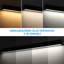 Luminaire linéaire asymétrique à lavage mural 4FT 40W 3CCT à intensité variable, sélectionnable 3000K / 4000K / 5000K