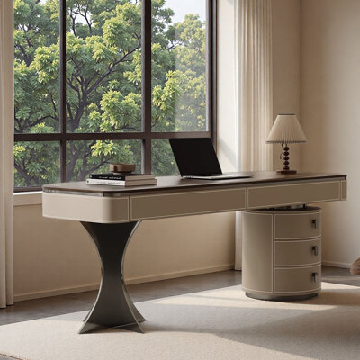 Bureau en noyer moderne moderne
