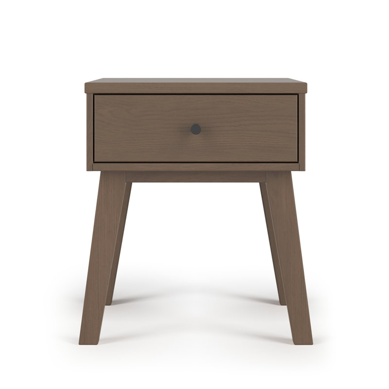 Table de chevet Soho, ébène, Bruyère poussiéreuse