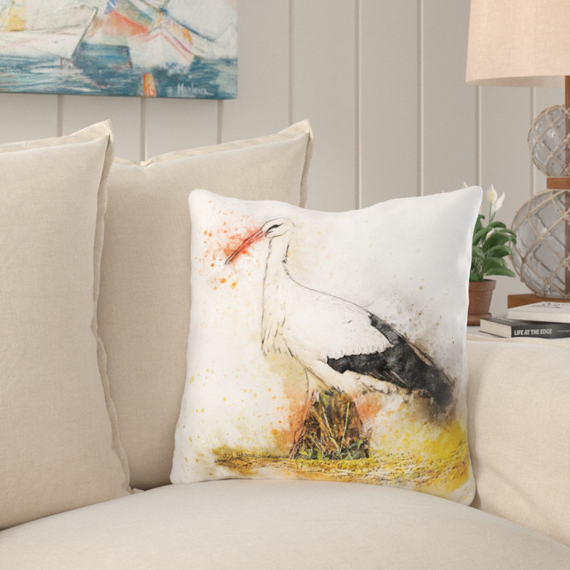 Coussin stork Jayceon, Synthétique, Intérieur