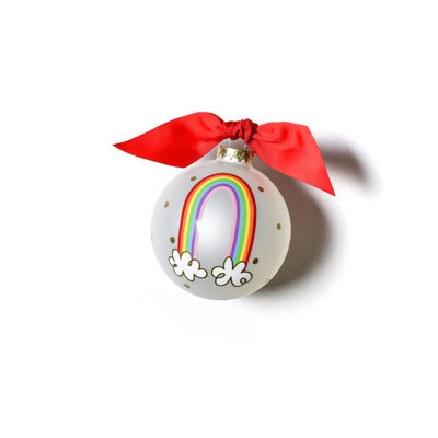 3.93'' Handmade Glass People Ball Ornament