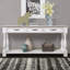 Console en bois avec 3 tiroirs et 5 tablettes inférieures pour canapé d'entrée très épais-1503220068-1503220069
