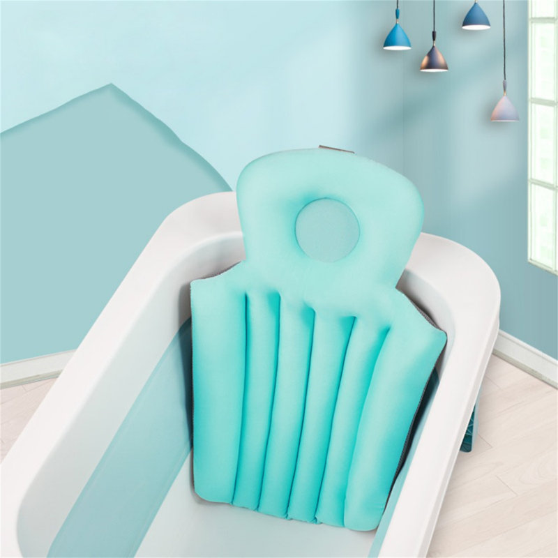 Coussin de bain, coussin de bain pour baignoire, coussin de bain ergonomique rembourré, pour le soutien de la tête et du cou