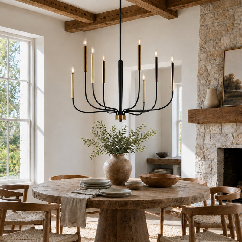 Grand lustre moderne classique / traditionnel à 37 lumières à intensité variable de 37 po Jacinta