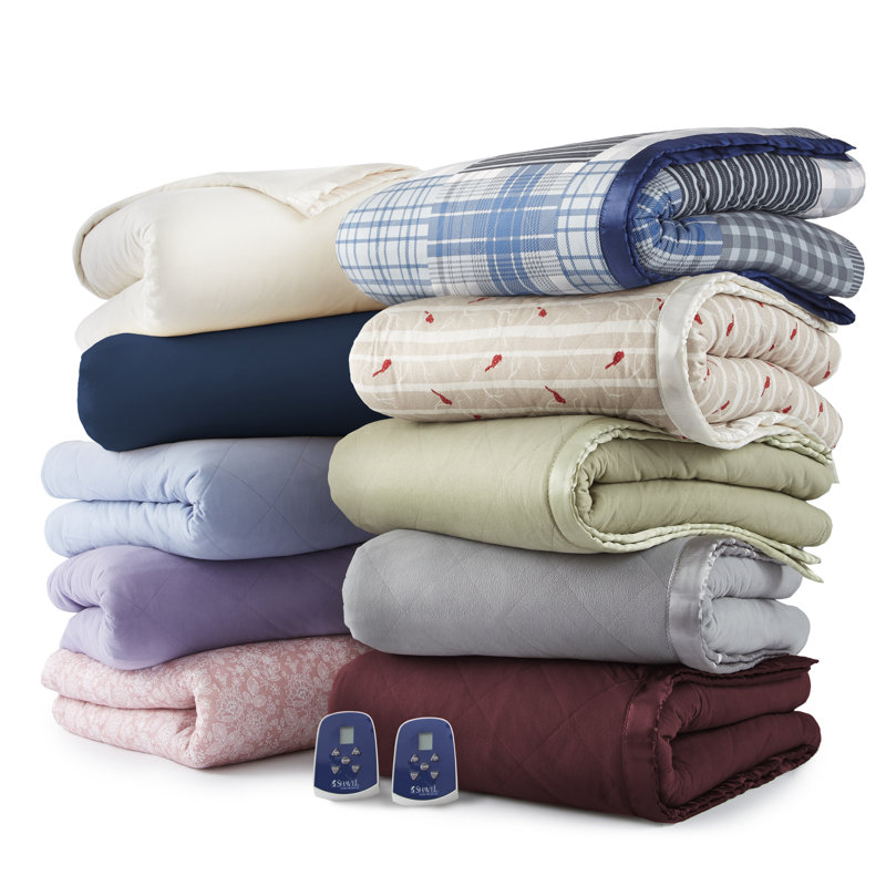 Micro Flannel® 7 Layers of Warmth® Electric Blanket, King, Buffalo Check Red
