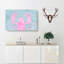 Pink & Duck Egg Blue Lobster Art - Wrapped Canvas-56632666