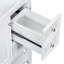 Meuble-lavabo élégant avec lavabo, tiroirs et armoire pour un décor de salle de bain fonctionnel et élégant.-298051036