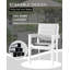 Ensemble de 4 chaises de patio empilables en aluminium - Chaises de salle à manger d'extérieur-2038546181-2038546183