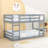 Wooden Bunk Bed With Slats And Ladder-1401976039-1401976036