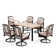 Argyri Rectangular 6 - Person 64" Long Dining Set with Cushions
