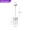 Luminaire suspendu cylindrique en verre martelé 5,5 po pour îlot de cuisine 1 lumière Cylon-914555446