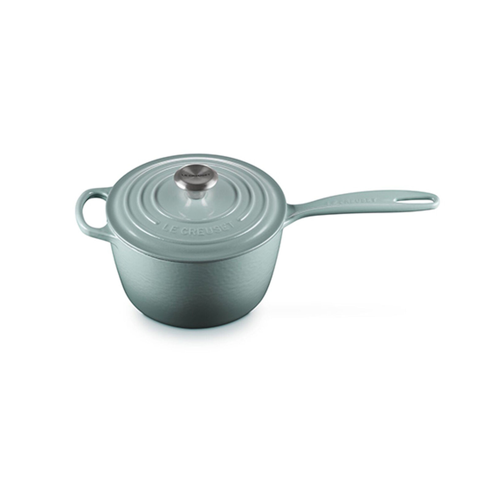 Le Creuset Signature Enameled Cast Iron Saucepan, 2.25 qt., Sea Salt