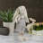 14.5-Inch Beige and Cream Standing Boy Bunny Rabbit Spring Figure