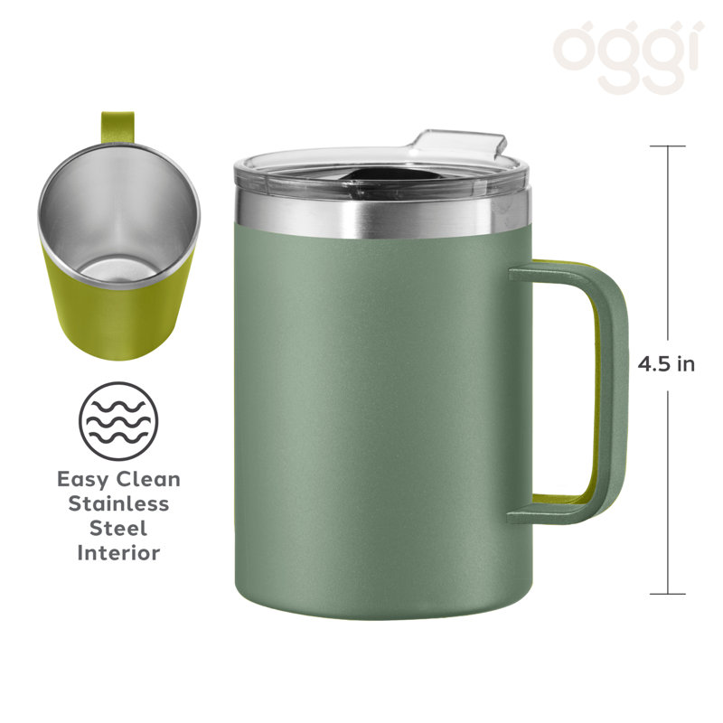 Gobelet isotherme Oggi Refresh Thermomug (420 ml, 14 oz), Vert