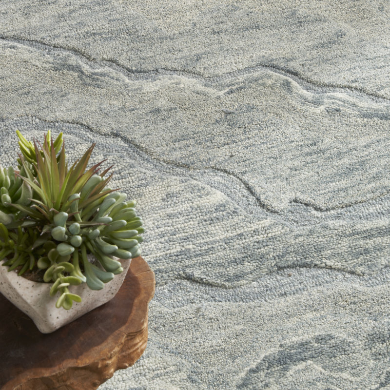Cahide Abstract Handmade Area Rug, Rectangle 236 x 297cm