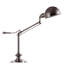 Lampe de table en métal argenté