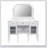 44.4-Inch Makeup Vanity Desk With Adjustable Mirror, Dressing Table Set With Drawer & Cabinet, Space-Saving Beauty Station For Bedroom