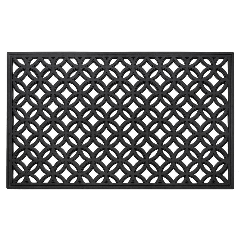 Brandessa Non-Slip Geometric Outdoor Doormat