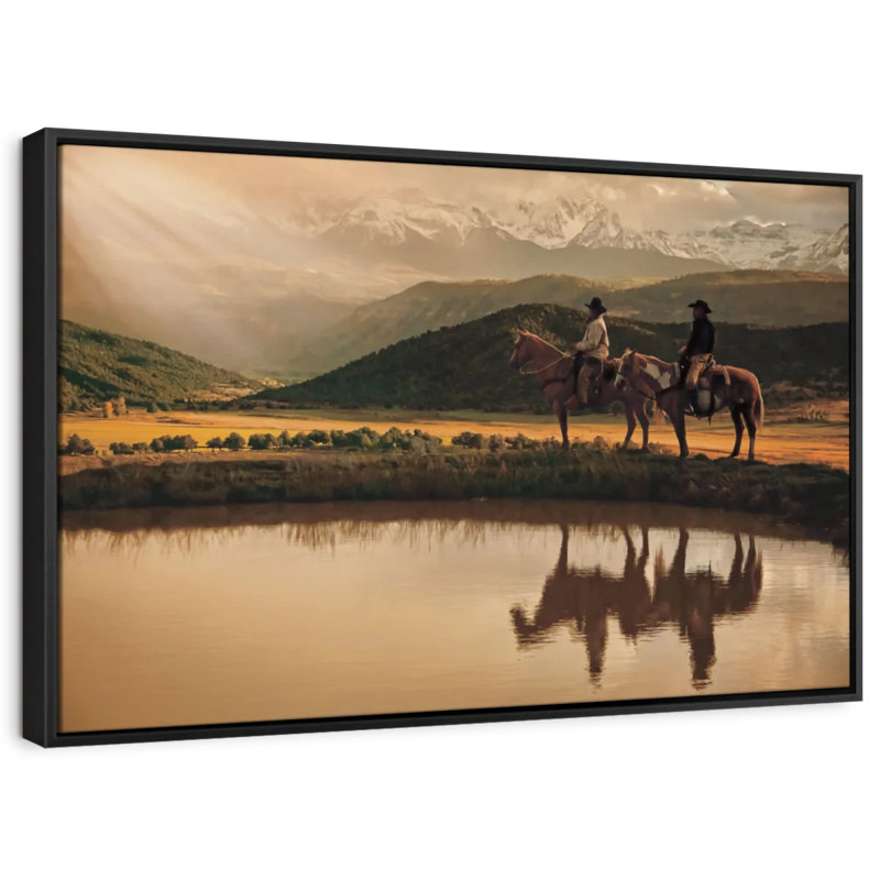 Impression sur toile Rays On The Peak, H 43 po x l 29 po