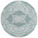 Machine Washable Indoor/Outdoor Claudian ACN1677 Teal Rug