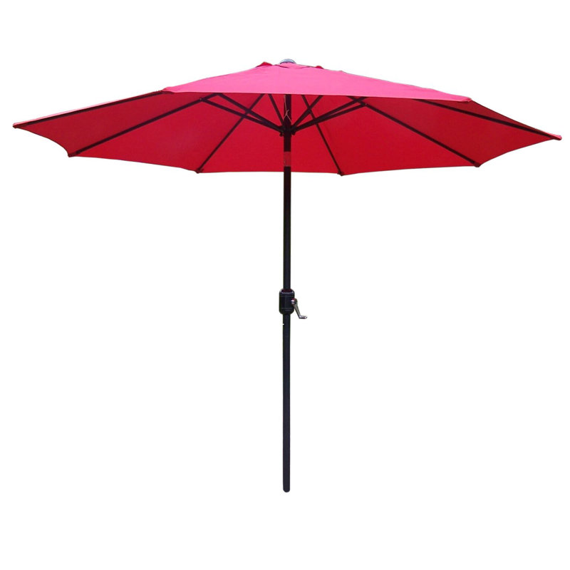 Parasol de marché 9 pi x 9 pi Garima, Rouge, Noir