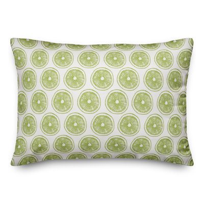 Lime Slice Rectangular Pillow Cover & Insert