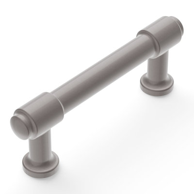 Piper Collection Bar Pull - 3" Center to Center Cabinet Pull Satin Nickel - Mid-century Modern Hardware for Drawers & Cabinets