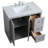 Moore 36'' Single Bathroom Vanity with Engineered Marble Top-544196577