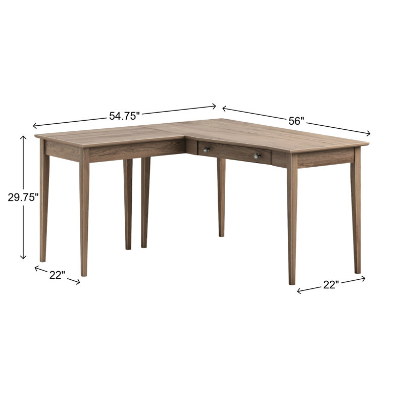 Bureau en bois massif gauche Malani, Bois flotté