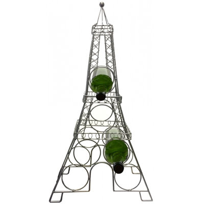 Tabletop Wine Bottle Rack in Silver