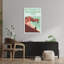 Durdle Door Coastal Hike Abstract Dog Coastal Wall Art Print-134812176