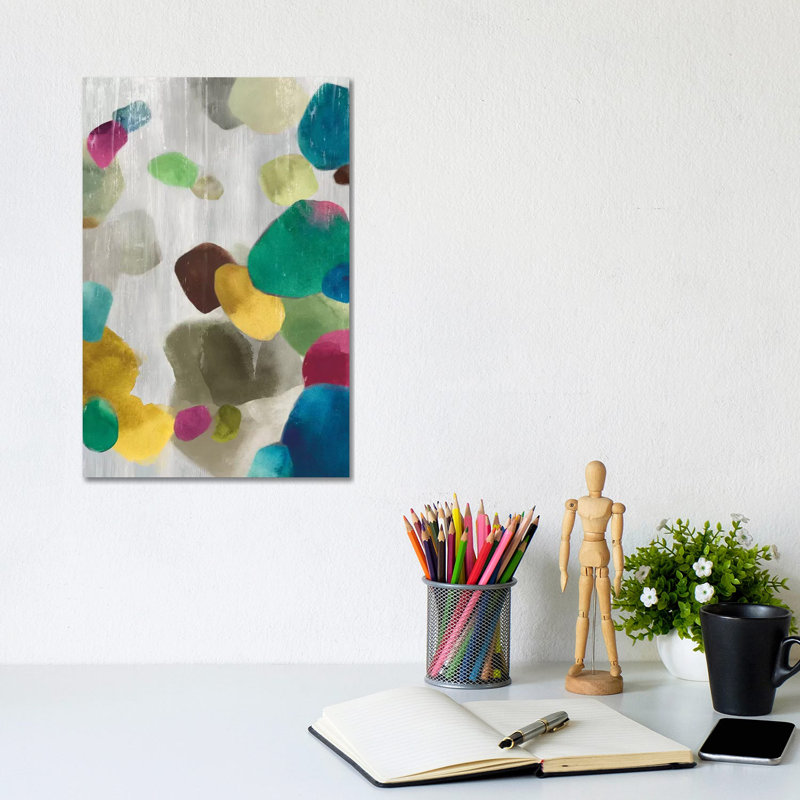 Shadow Pebbles II by PI Galerie - Wrapped Canvas Painting, 20.32 cm H x 30.48 cm W