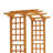 7.5FT Wood Garden Arch Trellis, Yellow
