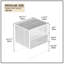Table de chevet 17,7 po
