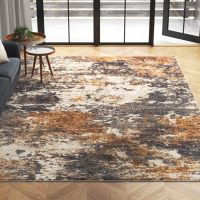 Dunigan Abstract Machine Woven Area Rug