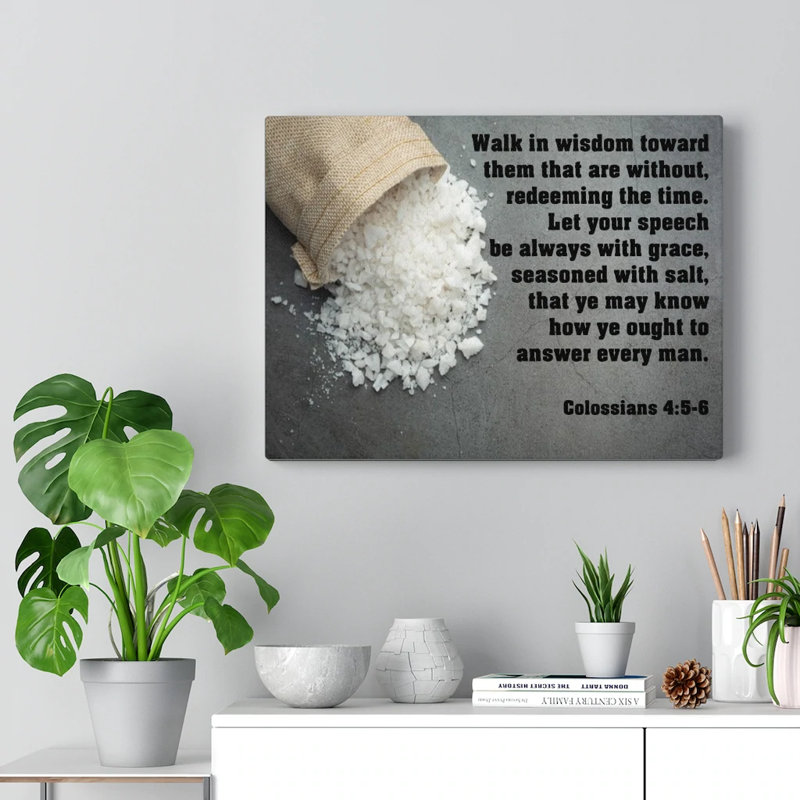 Walk In Wisdom - Wrapped Canvas Print, 30cm H x 41cm W