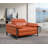 Top Grain Italian Leather Power Reclining Arm Chair with Power Headrests-649976435