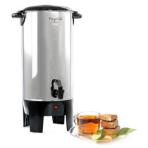 Avantco CU30CETL 30 Cup (150 oz.) Double Wall Stainless Steel Coffee Urn /  Coffee Percolator - 950W