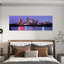 US Texas Austin Skyline Night by Richard Sisk - Wrapped Canvas Panoramic Print-1266725445