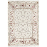 Hand-Knotted High-Quality Ivory Area Rug