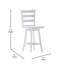 Tabouret de salle à manger Laurel-688423544-688423551
