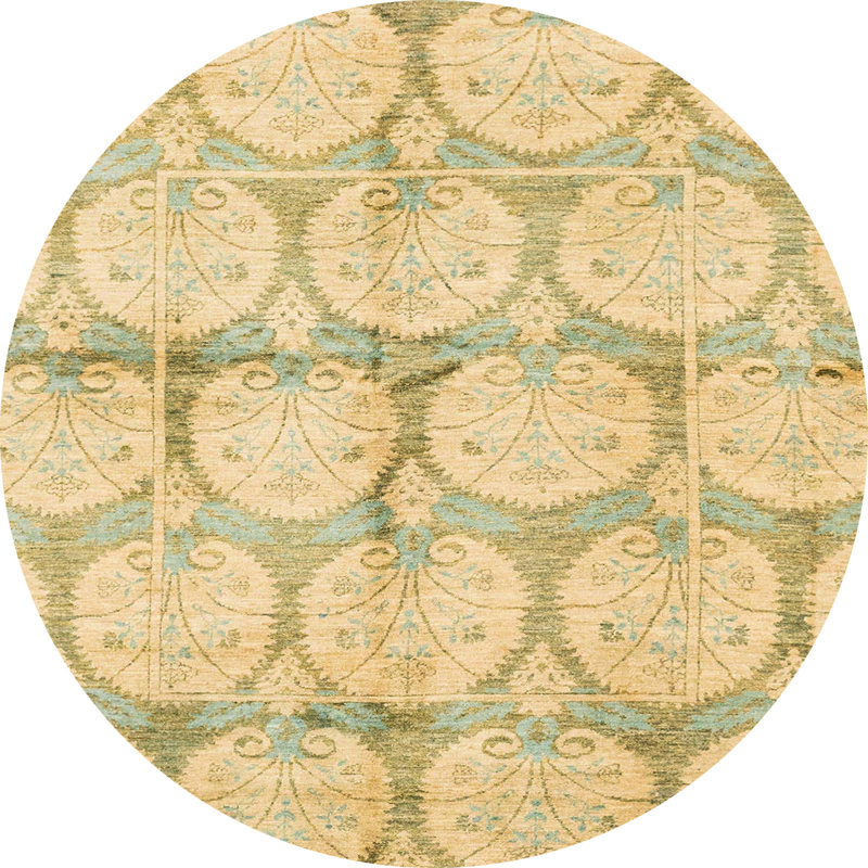 Abstract Indoor Rug, Round 6'