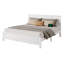 King Size Bed With Tall-panel Headboard & Footboard, Built-in Led Lights, Usb Charging Station-1411054567-1411054564